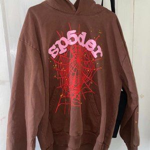 Brown Sp5der Hoodie